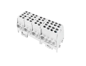 EL 1000379 Svorkovnice rozbočovací HLAK 25 4/12 GR-S, 100A, 4pól., AL/CU, IP20, 4xŠ, na DIN /2080435