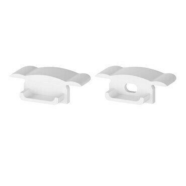 Koncovka profilu GREENLUX EC-PROFIL (YG) W (2pcs/SET), bílá