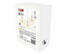 EMOS DCGW06 8LED ACRYLIC SNOWFLAKE WW