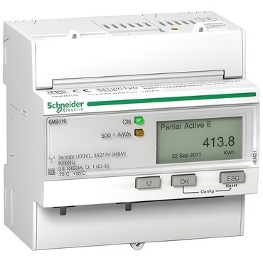 SCHN A9MEM3110 Elektroměr iEM3110 do 63A, pulzní výstup, MID
