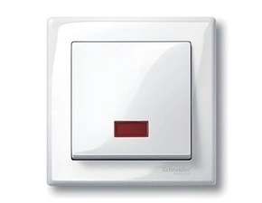 SCHN MTN432819 Merten - Kryt spínače s otvorem pro popisek, System M, Polar