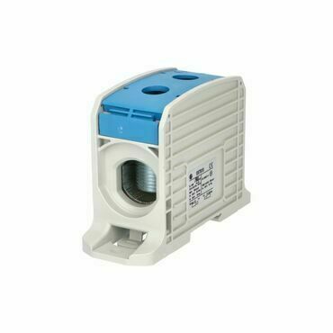 EL 1006051 Svorka univerzální RKA 300 N, 520A, 1pól., AL/CU, modrá, na DIN/na panel (bal.1)