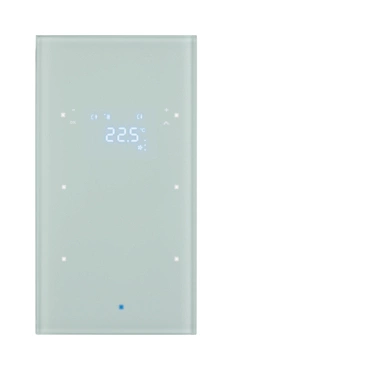 HAG 75642030 Senzor, skleněný, 2-násobný s pokojovým regulátorem teploty, Berker TS Sensor, sklo, bí