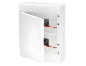 Dekor. rozvaděč nástěnný GEWISS GW40067BS, 24m (12x2) ip40, 1ks n/pe svorkovnice, bílá