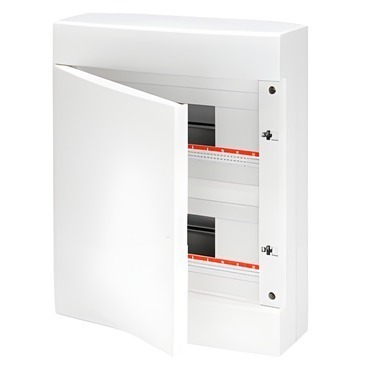 Dekor. rozvaděč nástěnný GEWISS GW40067BS, 24m (12x2) ip40, 1ks n/pe svorkovnice, bílá