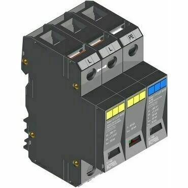 SEZ POm I 1+1 LCF 50/30 Přepěťová ochrana POm I 1+1 LCF 50/30 kA, modulární, monoblok, B+C+D