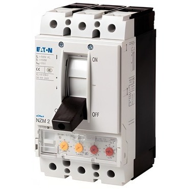 EATON 100777 NZMH2-VE100-S1 Jistič, 3pól, el.spoušť, selektivní, In=100A, Icu=10kA, Un=1000V AC