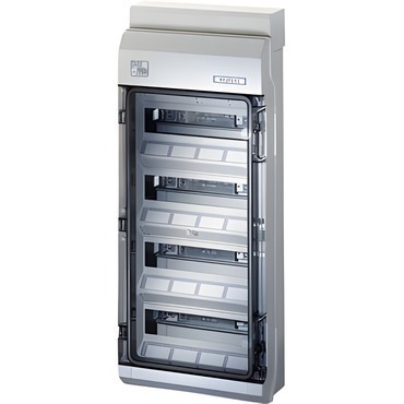 HEN KV PC 9448 Jističová skříň 4x 12 modulů pro nechráněnou venkovní instalaci, se svorkovnicí PE/N,