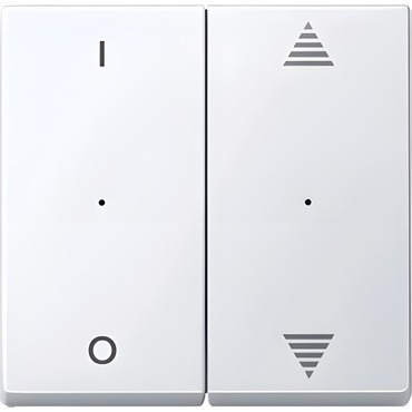 SCHN MTN619525 Kryty pro 2-násobný tlač. modul, 1/0+šipky, Active, System M