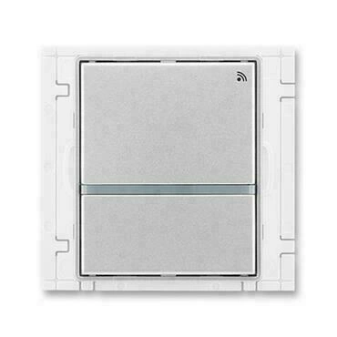 Vysílač RF signálu ABB Time 3299E-A21908 08, titanová, dvojtlačítkový, nástěnný, 868 MHz
