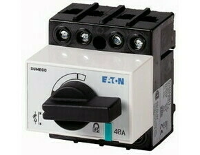 EATON 1314056 DMM-40/1 Odpínač DUMECO, 40A, 3+N-pól, zadní montáž, s osou a ovládací pákou