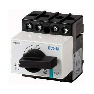 EATON 1314056 DMM-40/1 Odpínač DUMECO, 40A, 3+N-pól, zadní montáž, s osou a ovládací pákou