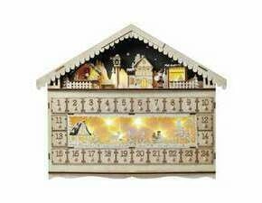 EMOS DCWW01 10LED ADVENT HOUSE 2AA T WW
