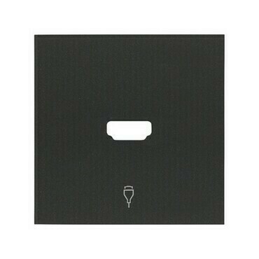 Kryt 1 násobné zásuvky HDMI SIMON 10001094-238, černá matná