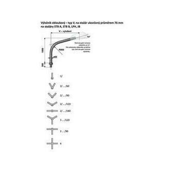 V 4/76 - 1000 výložník obloukový
