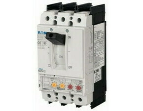EATON 107843 NZMN2-VE100-BT-NA Jistič, 3pól, el.spoušť, selektivní, třmen. svorky, Icu=35kA, In=100A