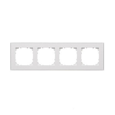 Rámeček SIMON TRD4.163/111, 4 násobný, bílá