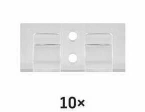 EMOS DCH002 SAMOLEPÍCÍ HÁČEK DVOJITÝ TRANSP. 10 ks