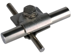 DEHN 392059  Svorka MV, nerez, pro prům. 8-10/16mm šroub se šestihrannou hlavou a pérová podložk DEH DEHN