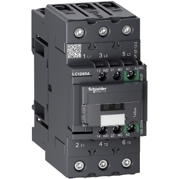 SCHN LC1D65AKUE TeSys D Green 3P AC-3 65A 100 - 250V AC/DC RP 1,18kč/ks