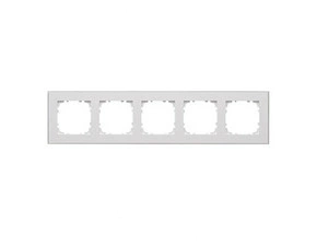 Rámeček SIMON TRD5.163/111, 5 násobný, bílá