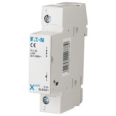 EATON 112220 C10-SLS/32/1 Pojistkový odpínač pro válcové pojistky C10 do 32A, 1-pól
