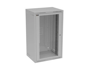 Rozvaděč nástěnný SOLARIX GrandN-20U-645-11-G, 19", 20U, RAL 7035, 600x450 mm, skleněné dveře