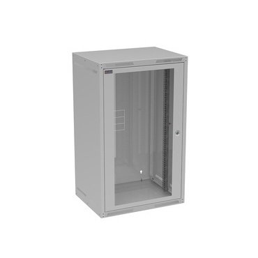 Rozvaděč nástěnný SOLARIX GrandN-20U-645-11-G, 19", 20U, RAL 7035, 600x450 mm, skleněné dveře