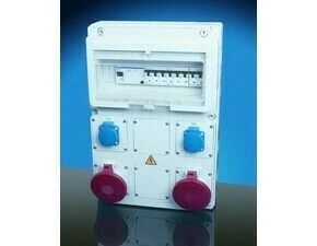 HEN PT-82011 Zásuvková rozvodnice, IP44, zásuvky umístěné zepředu, více informací v listu s názvem ,