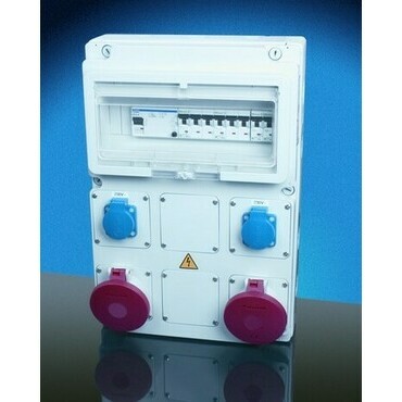 HEN PT-82011 Zásuvková rozvodnice, IP44, zásuvky umístěné zepředu, více informací v listu s názvem ,