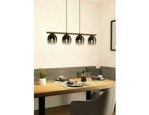 Svítidlo závěsné EGLO HL 4 E27 SW HOLZ SW-GRAU-TRANSP.FILAGO