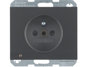 HAG 6765107006 Zásuvka se zemnicím kolíkem a LED orientační kontrolkou, 16 A, 250 V ~, šroubovací sv