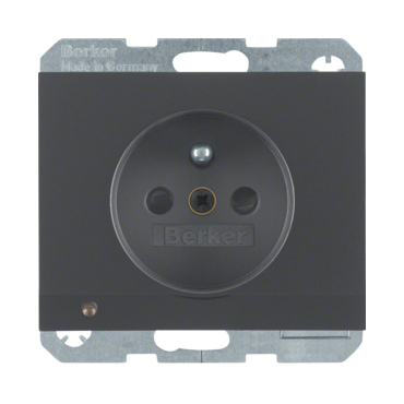 HAG 6765107006 Zásuvka se zemnicím kolíkem a LED orientační kontrolkou, 16 A, 250 V ~, šroubovací sv