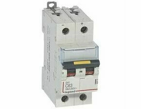 Jistič dvoupolový LEGRAND 409574 DX3 DC 2P C63 16KA