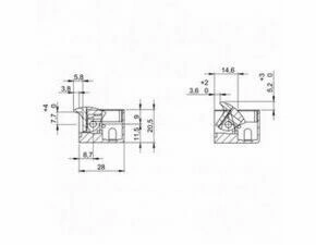 Zámek elektrický CZECHPHONE BEPE 54N512, reverzní, 12V