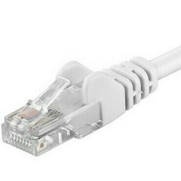 TELEX KRP-sputp005W PremiumCord Patch kabel UTP RJ45-RJ45 level 5e 0.5m bílá
