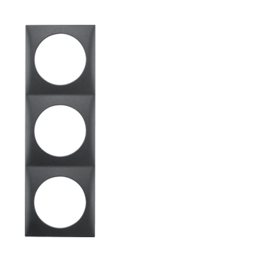 HAG 918192515 Rámeček 3-násobný, Integro Flow, antracit, mat