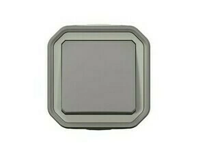 Tlačítko spínací LEGRAND PLEXO 069720L, na povrch, šedá