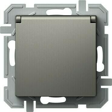 TEM ZÁSUVKA FRANCOUZSKÁ + KRYT 2P+E 16A 250V~ BV TI XO titan