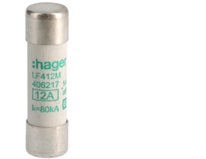HAG LF412M Pojistka válcová, velikost 14x51, 12A aM, 690V AC