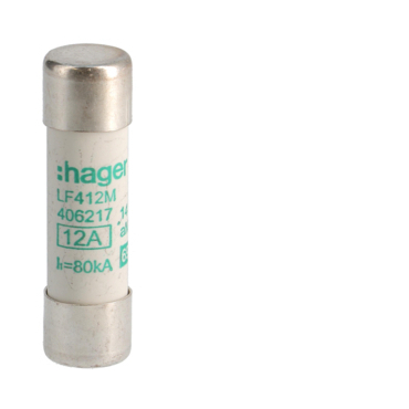 HAG LF412M Pojistka válcová, velikost 14x51, 12A aM, 690V AC