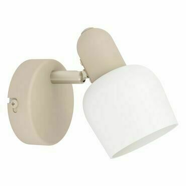 Svítidlo nástěnné EGLO WL 1 E14 SAND NICKEL OPAL CORATO
