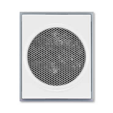 Kryt pro reproduktor ABB Element 5016E-A00075 04, bílá/ledová šedá, AudioWorld, s kulatou mřížkou