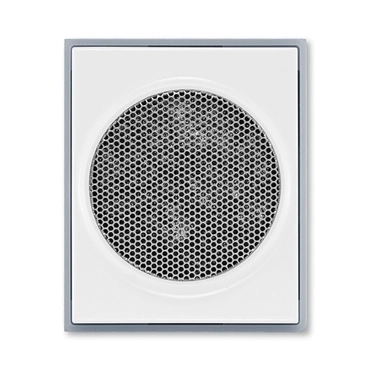 Kryt pro reproduktor ABB Element 5016E-A00075 04, bílá/ledová šedá, AudioWorld, s kulatou mřížkou