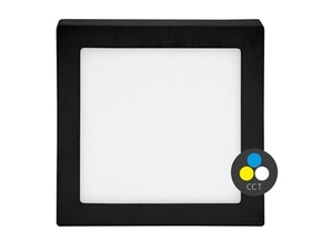 LED panel ECOPLANET RAFA 2 18W, 1550lm, CCT 3000/4000/6000K, IP20, černá