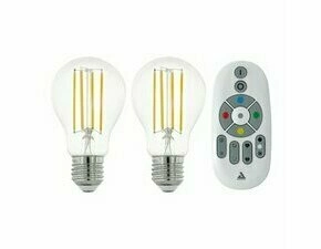 LED žárovka EGLO SET 2X LM-ZIG-E27-A60 6W 4000K KLAR+1XFB