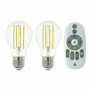 LED žárovka EGLO SET 2X LM-ZIG-E27-A60 6W 4000K KLAR+1XFB