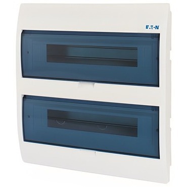 Rozvodnice zápustná EATON 280357 BC-U-2/36-ECO, průhledné plast. dveře, 2 řady, 36 modulů