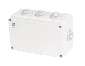 FAM Krabice SolidBOX 68072 IP55, 198x139x82mm, plné víko, stupňovité vývodky (8x)