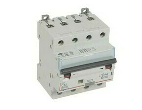 Chránič kombinovaný LEGRAND 411357 DX3 KOMB. 4P C13 30MA A 6KA